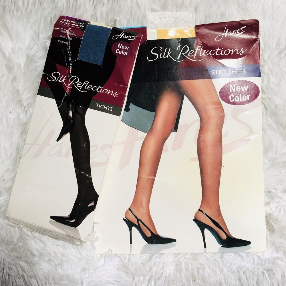 NWT Silk Reflections Pantyhose & Tights - Set of 2